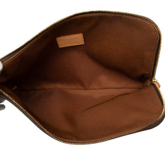 ルイ ヴィトン モノグラム エテュイ ヴォワヤージュ PM クラッチバッグ ポーチ M44500 ブラウン PVC レディース LOUIS VUITTON 【中古】