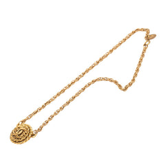 シャネル ココマーク チェーン ネックレス ゴールド メッキ レディース CHANEL 【中古】