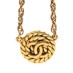 シャネル ココマーク チェーン ネックレス ゴールド メッキ レディース CHANEL 【中古】