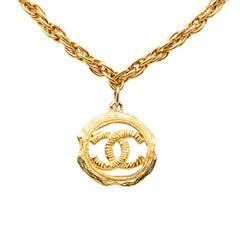 シャネル ココマーク ネックレス ゴールド メッキ レディース CHANEL 【中古】