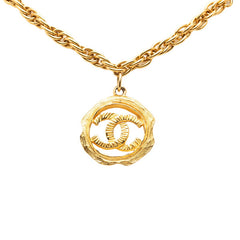 シャネル ココマーク ネックレス ゴールド メッキ レディース CHANEL 【中古】