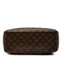 ルイ ヴィトン モノグラム ドーヴィル ハンドバッグ M47270 ブラウン PVC レザー レディース LOUIS VUITTON 【中古】