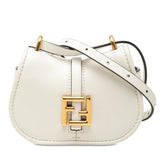 フェンディ カモン ナノ 斜めかけ ショルダーバッグ ウエストバッグ 7AS219 ホワイト レザー レディース FENDI 【中古】