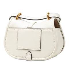 フェンディ カモン ナノ 斜めかけ ショルダーバッグ ウエストバッグ 7AS219 ホワイト レザー レディース FENDI 【中古】