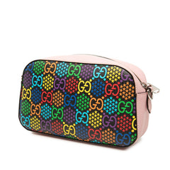 グッチ GGサイケデリック 斜め掛け ショルダーバッグ 574886 ピンク マルチカラー PVC レザー レディース GUCCI 【中古】