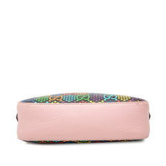 グッチ GGサイケデリック 斜め掛け ショルダーバッグ 574886 ピンク マルチカラー PVC レザー レディース GUCCI 【中古】