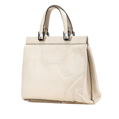 グッチ ズゥミ ホースビット ハンドバッグ ショルダーバッグ 2WAY 564714 ホワイト ゴールド シルバー レザー レディース GUCCI 【中古】