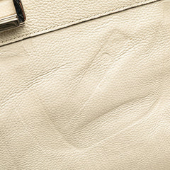 グッチ ズゥミ ホースビット ハンドバッグ ショルダーバッグ 2WAY 564714 ホワイト ゴールド シルバー レザー レディース GUCCI 【中古】