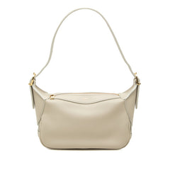セリーヌ ミニ ロミー ワンショルダーバッグ ハンドバッグ アイボリー グレー系 レザー レディース CELINE 中古