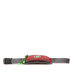 グッチ GGナイロン ベルトバッグ ボディバッグ ウエストバッグ 752102 グレー レッド ナイロン ラバー レディース GUCCI 【中古】