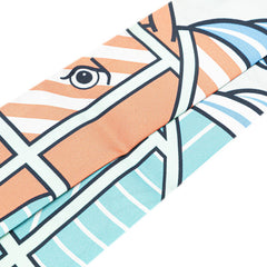 エルメス ツイリー QUADRIGE BAYADERE カドリージュ バヤデール スカーフ ブルー ピンク マルチカラー シルク レディース HERMES 【中古】