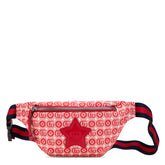 グッチ チルドレンズ GGロゴ 星 スター ボディバッグ ウエストバッグ 502095 レッド キャンバス レザー レディース GUCCI 【中古】