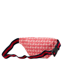 グッチ チルドレンズ GGロゴ 星 スター ボディバッグ ウエストバッグ 502095 レッド キャンバス レザー レディース GUCCI 【中古】