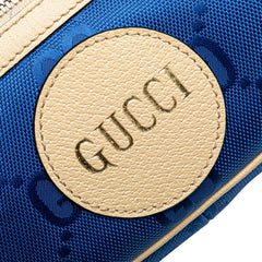 グッチ GGナイロン オフザグリッド ベルトバッグ ボディバッグ 631341 ブルー ベージュ ナイロン レザー メンズ GUCCI 【中古】