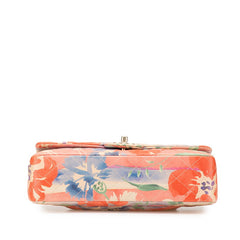 シャネル マトラッセ25 ダブルフラップ ココマーク フラワー チェーン ショルダーバッグ ピンク マルチカラー ラムスキン レディース CHANEL 【中古】