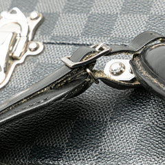 ルイ ヴィトン ダミエ グラフィット プレジデント ブリーフケース アタッシュケース N48190 ノワール ブラック PVC レザー レディース LOUIS VUITTON 【中古】