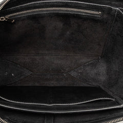 セリーヌ トリフォルド チェーン ショルダーバッグ ブラック レザー レディース CELINE 【中古】