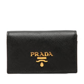 プラダ カードケース 名刺入れ 1MC122 ブラック ネロ サフィアーノレザー レディース PRADA 中古