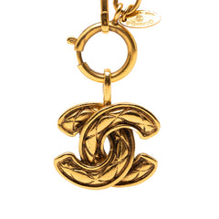 シャネル ココマーク マトラッセ ネックレス ゴールド メッキ レディース CHANEL 【中古】