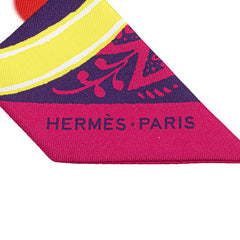 エルメス ツイリー JEU DE SOIE UNIFORME シルクゲーム スカーフ マルチカラー シルク レディース HERMES 【中古】