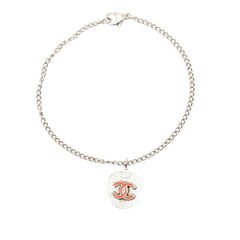 シャネル ココマーク イチゴモチーフ ストロベリー チェーン ブレスレット シルバー ピンク パープル メタル レディース CHANEL 【中古】