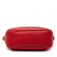 グッチ ソーホー インターロッキングG タッセル ディスコバッグ ショルダーバッグ 308364 レッド レザー レディース GUCCI 【中古】