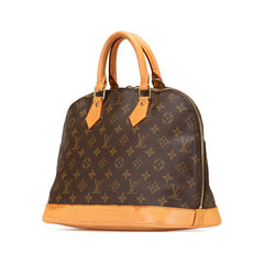 ルイ ヴィトン モノグラム アルマPM ハンドバッグ ショルダーバッグ 2WAY M51130 ブラウン PVC レザー レディース LOUIS VUITTON 【中古】