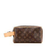 ルイ ヴィトン モノグラム ロッカー ドップ キット ハンドバッグ M83112 ブラウン PVC レザー レディース LOUIS VUITTON 【中古】