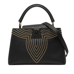 ルイ ヴィトン カプシーヌPM ハンドバッグ ショルダーバッグ 2WAY M52979 ブラック レザー レディース LOUIS VUITTON 中古