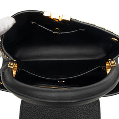 ルイ ヴィトン カプシーヌPM ハンドバッグ ショルダーバッグ 2WAY M52979 ブラック レザー レディース LOUIS VUITTON 中古