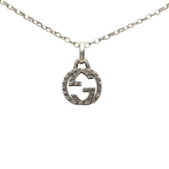 グッチ インターロッキングG ネックレス SV925 シルバー レディース GUCCI 【中古】