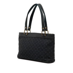 ルイ ヴィトン モノグラムミニ ルシーユPM ハンドバッグ M92680 TSTブルー キャンバス レザー レディース LOUIS VUITTON 【中古】