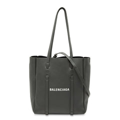 バレンシアガ エブリデイ トート XS トートバッグ ショルダーバッグ 2WAY 489813 グレー レザー レディース BALENCIAGA 【中古】