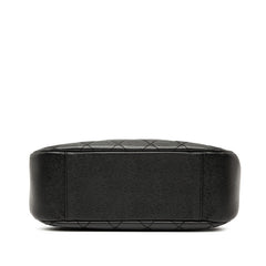 シャネル マトラッセ ココマーク チェーン ショルダーバッグ ハンドバッグ ブラック キャビアスキン レディース CHANEL 【中古】