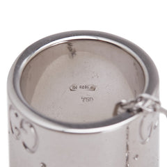 グッチ アイコン ネックレス K18WG ホワイトゴールド レディース GUCCI 【中古】