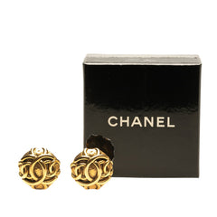 シャネル ココマーク ラウンド イヤリング ゴールド メッキ レディース CHANEL 【中古】