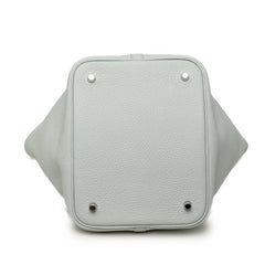 エルメス ピコタンロック ハンドバッグ Y刻印 ブルーグレー系 シルバー金具 トリヨンクレマンス レディース HERMES 中古