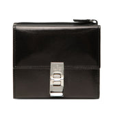 グッチ 三つ折り財布 035 0416 2142 ブラック レザー レディース GUCCI 【中古】