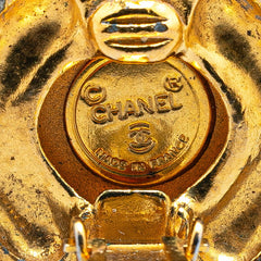 シャネル ヴィンテージ ひし形 ストーン イヤリング ゴールド メッキ レディース CHANEL 【中古】
