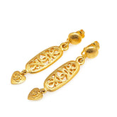 シャネル ヴィンテージ ココマーク ハート モチーフ イヤリング ゴールド メッキ レディース CHANEL 【中古】