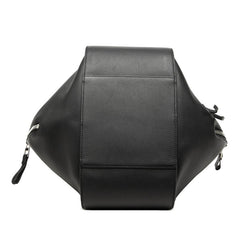 ロエベ アナグラム ハンモック スモール ハンドバッグ ショルダーバッグ 2WAY ブラック レザー レディース LOEWE 中古