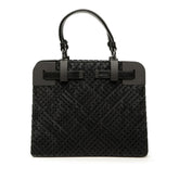 ボッテガヴェネタ イントレチャート ハンドバッグ ブラック レザー レディース BOTTEGAVENETA 【中古】
