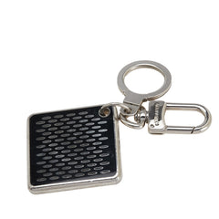 ルイ ヴィトン ポルト クレ ダミエ クラーク キーリング キーホルダー M66268 シルバー ブラック メタル レディース LOUIS VUITTON 【中古】