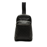 グッチ グッチシマ ボディバッグ ショルダーバッグ 523234 ブラック レザー レディース GUCCI 【中古】