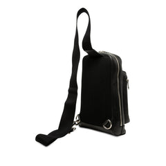 グッチ グッチシマ ボディバッグ ショルダーバッグ 523234 ブラック レザー レディース GUCCI 【中古】