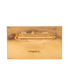 シャネル ロゴ ブローチ ゴールド メッキ レディース CHANEL 【中古】