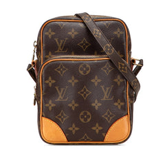 ルイ ヴィトン モノグラム アマゾン 斜め掛け ショルダーバッグ M45236 ブラウン PVC レザー レディース LOUIS VUITTON 【中古】