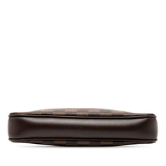 ルイ ヴィトン ダミエ ナヴォナ アクセサリーポーチ ミニハンドバッグ N51983 ブラウン PVC レザー レディース LOUIS VUITTON 【中古】