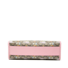 グッチ × ヒグチユウコ GGスプリーム ハンドバッグ ショルダーバッグ 630542 ベージュ ピンク マルチカラー PVC レザー レディース GUCCI 【中古】