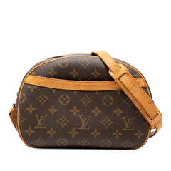 ルイ ヴィトン モノグラム ブロワ 斜め掛け ショルダーバッグ M51221 ブラウン PVC レザー レディース LOUIS VUITTON 【中古】
